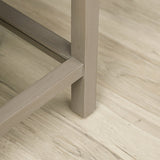 Lindon Taupe 2 Drawer Bedside Cabinet with Glass Shelf