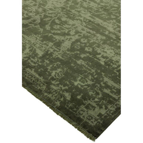 Zehraya Ze06 Green Abstract Rug