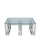 Set of 3 Harry Glass Coffee Tables