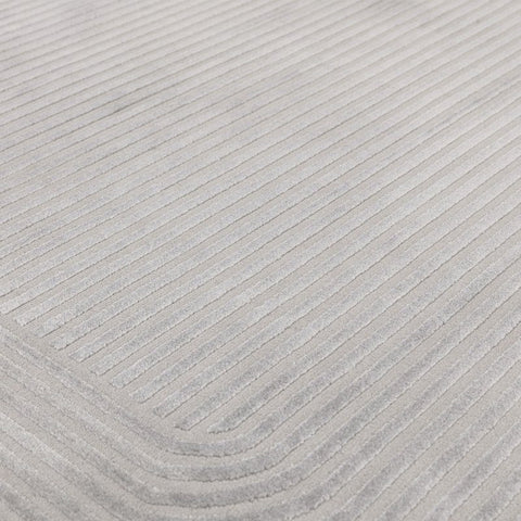 Kuza Shape Silver / Grey Rug