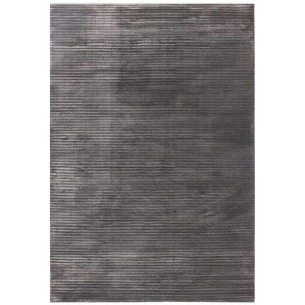 Kuza Plain Stripe Charcoal Rug