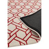 Nexus Fine Lines Silver/Red Rug - Image 4