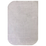Kuza Shape Silver / Grey Rug - Image 1