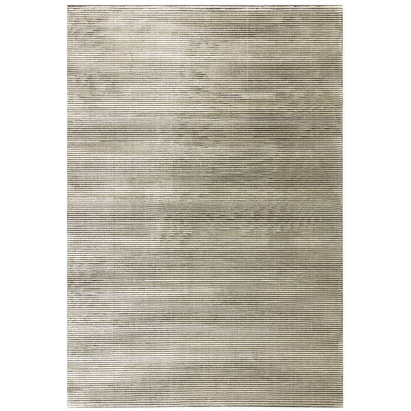 Kuza Plain Stripe Khaki Rug