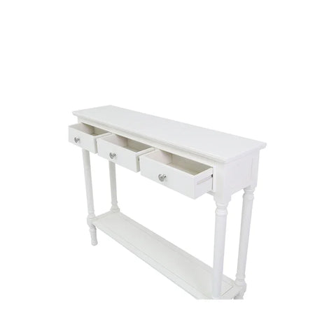 Delta White Medium Console Table