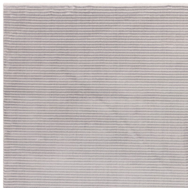Kuza Plain Stripe Silver Rug