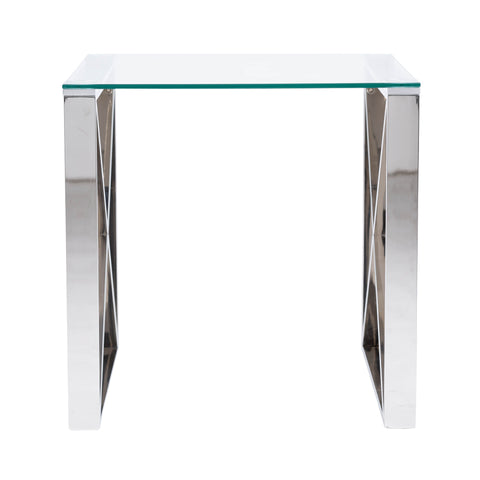 Zenith Stainless Steel End Table