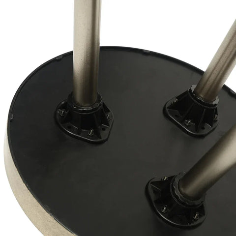 Set of 2 Champagne Nesting Table with Leaves Design