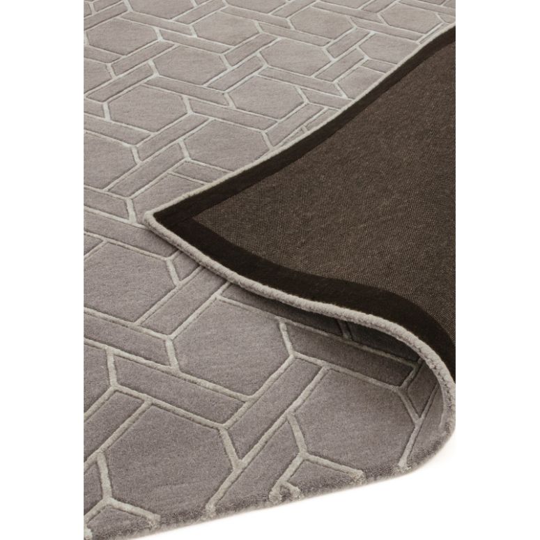 Nexus Fine Lines Grey/Silver Rug - Image 4