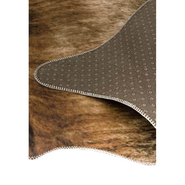 Texas Faux Cowhide Brown Rug - Image 2
