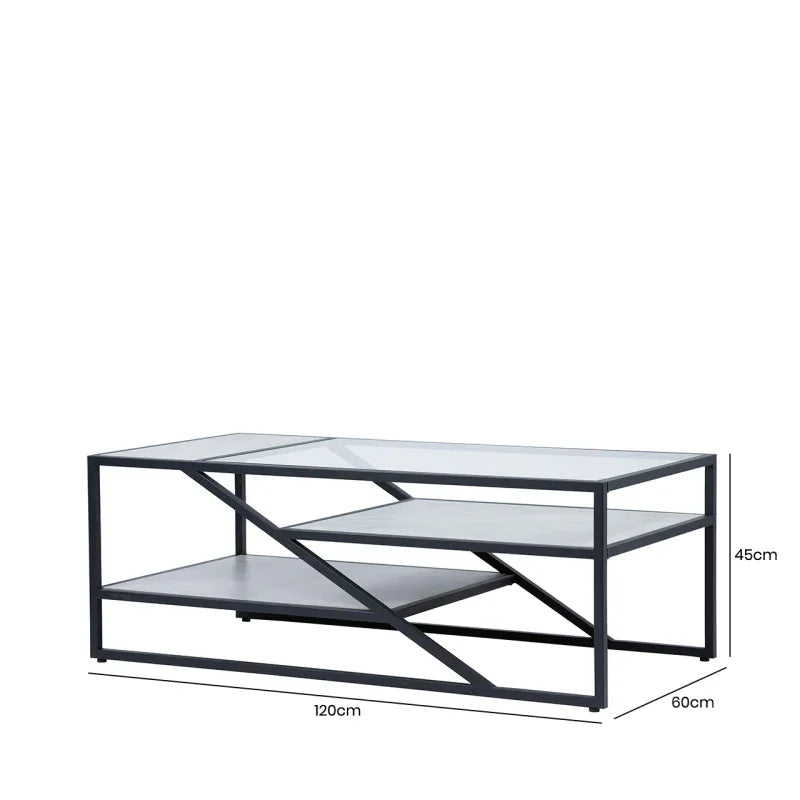 Ibarra Black and Grey Coffee Table - KD