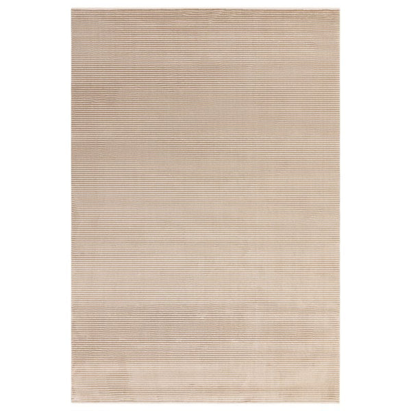 Kuza Plain Stripe Beige Rug