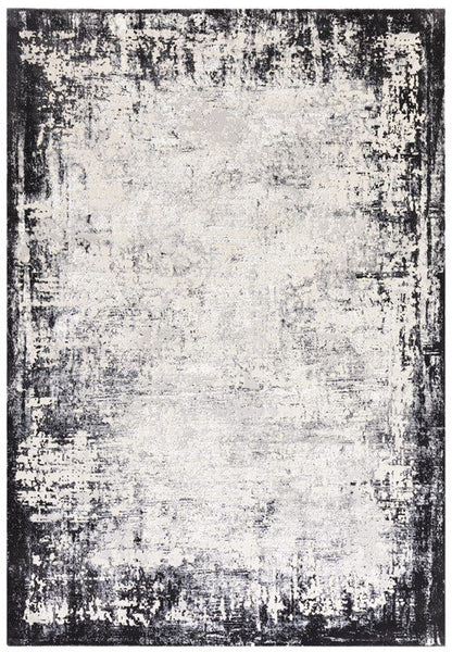 Kuza Border Grey Rug