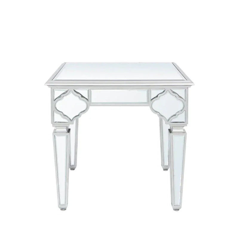 Marrakech Mirror End Table Silver