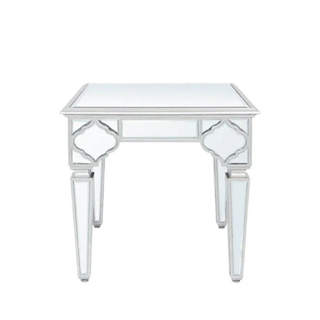 Marrakech Mirror End Table Silver