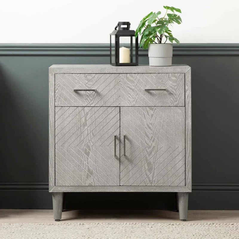 Venus 1 Drawer 2 Door Cabinet Grey