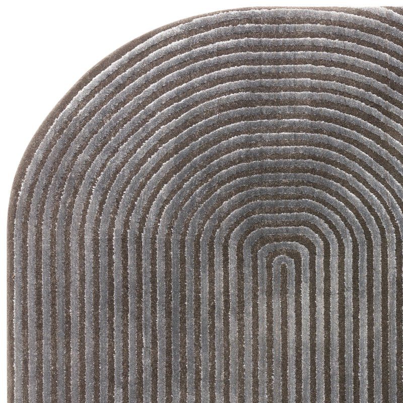 Kuza Shape Black / Charcoal Rug 120x170cm