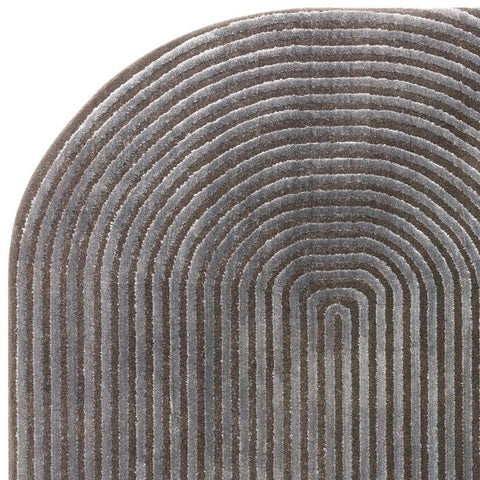 Kuza Shape Black / Charcoal Rug 120x170cm