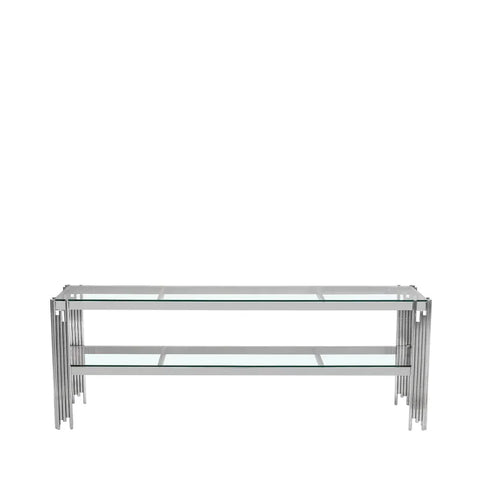 Cohen Chrome Steel Tubes Entertainment Unit