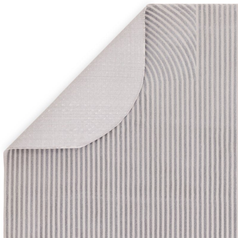 Kuza Shape Silver / Grey Rug