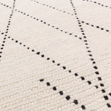 Nepal Cream/Black Tile Rug