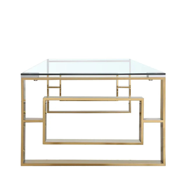 Apex Gold Metal Coffee Table
