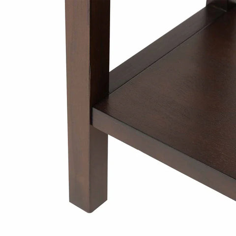 Lindon 2 Drawer Console Table Walnut Brown