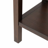 Lindon 2 Drawer Console Table Walnut Brown
