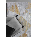 Orion Or12 Blocks Yellow Rug