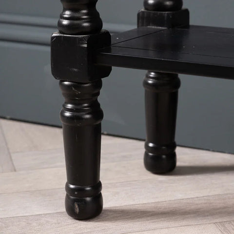 Delta Medium Black 3 Drawer Console Table with Ball Design Handle