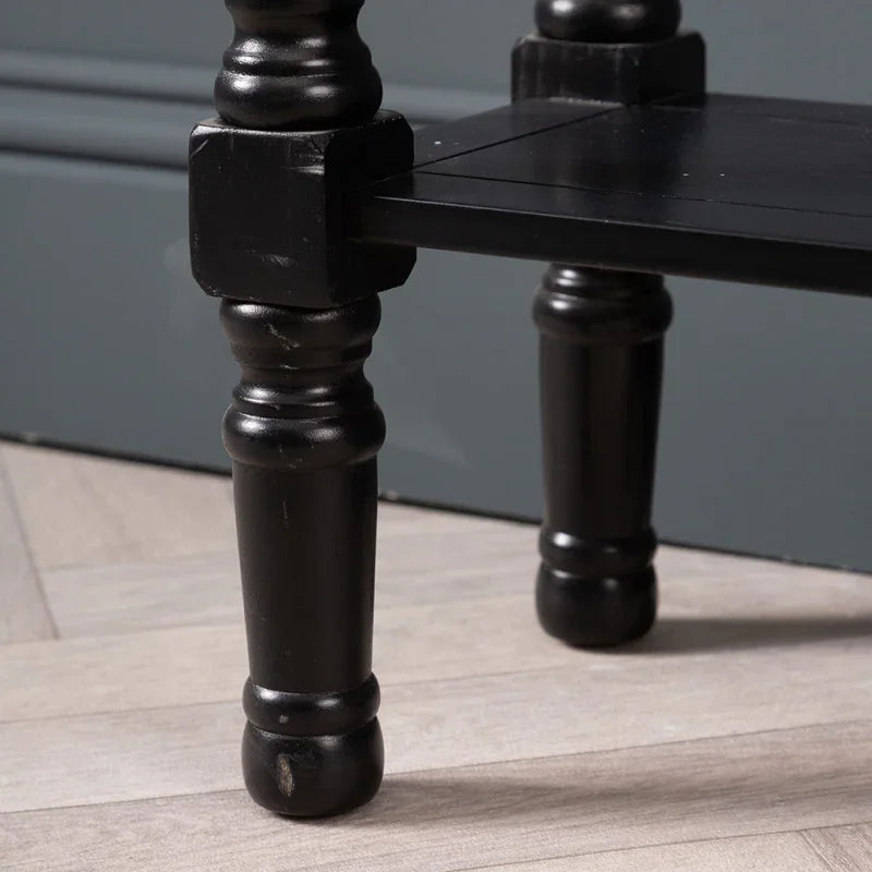 Delta Medium Black 3 Drawer Console Table with Ball Design Handle