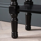 Delta Medium Black 3 Drawer Console Table with Ball Design Handle