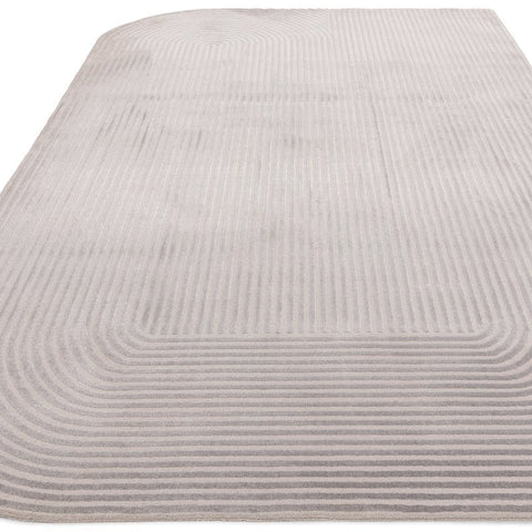 Kuza Shape Silver / Grey Rug