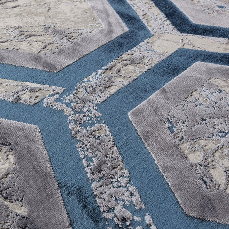 Aurora Hexagon Rug AU19 Rug - Image 4