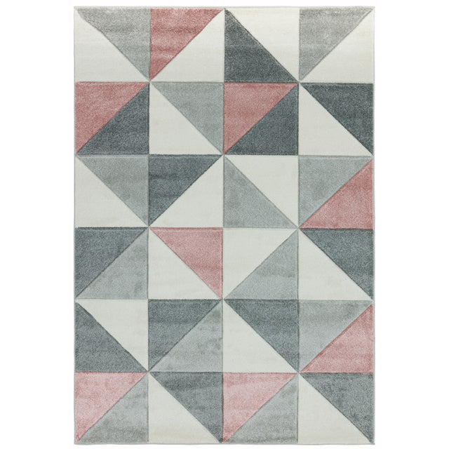 Sketch SK05 Cubic Pink Rug - Image 1
