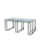 Set of 3 Harry Glass Coffee Tables