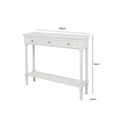 Delta White Medium Console Table