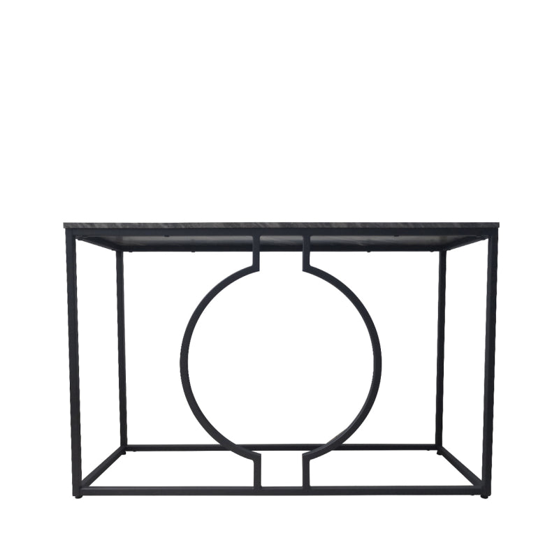 Alora Black Metal Console Table - KD