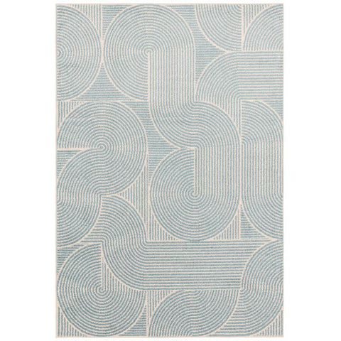 Muse Blue Swirl Mu02 Rug