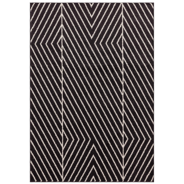 Muse Black Linear Rug MU10 Rug - Image 1