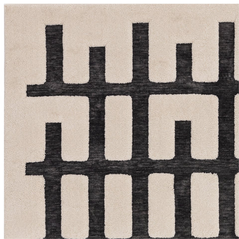 Valley Charcoal/Ivory Junction Rug - Image 2