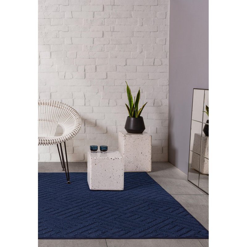 Antibes An05 Blue Linear Rug