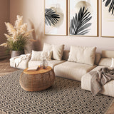 Global Black Lattice Rug - Image 5
