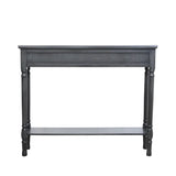Delta Medium 3 Drawer Console Table Grey with Ball Design Hadle