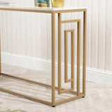Devon Cream and Gold Console Table