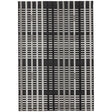Patio 22 Black Grid Rug - Image 1
