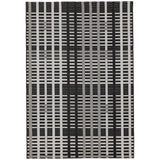 Patio 22 Black Grid Rug - Image 1