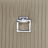 Eris Taupe Velvet Bar Stool with Chrome Legs