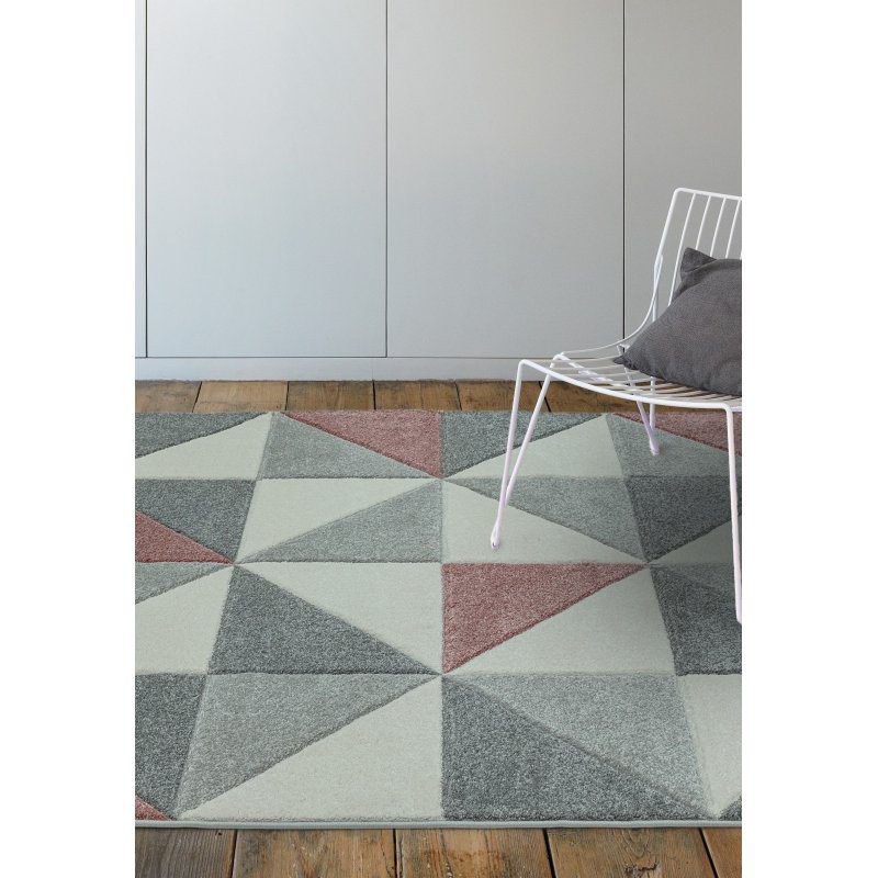Sketch Sk05 Cubic Pink Rug