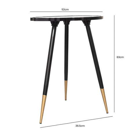 62.5cm Teal Green End Table